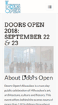 Mobile Screenshot of doorsopenmilwaukee.org